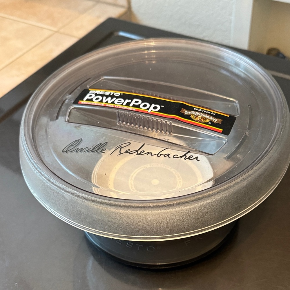 Orville Redenbacher PowerPop Microwave Popcorn Popper+6 extra concentrator discs